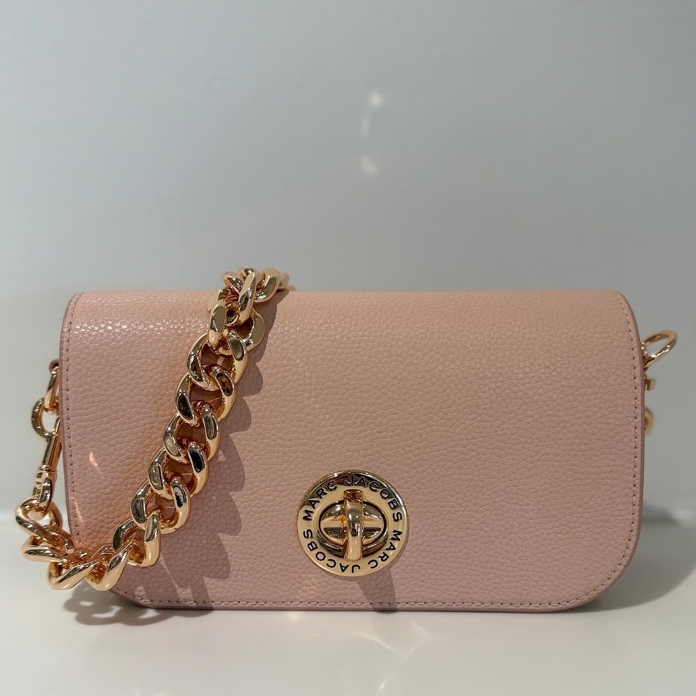 Marc Jacobs Pink Turnlock Shoulder Bag Chain Strap & Crossbody NWT Retails:$425